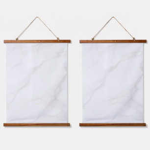 Tapisserie Suspendue Marbre Blanc