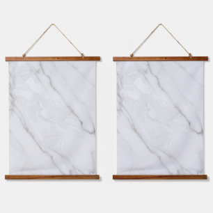 Tapisserie Suspendue Marbre Blanc