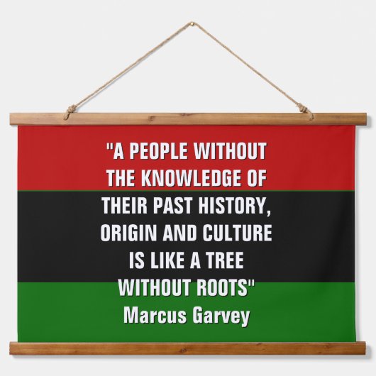 Tapisserie Suspendue Marcus Garvey TREE SANS RACINE Pan African (Devant)