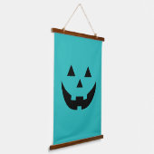 Tapisserie Suspendue Mare turquoise Jack-o'-lantern citrouille face Hal (Angulaire)