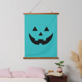 Tapisserie Suspendue Mare turquoise Jack-o'-lantern citrouille face Hal (Chambre à coucher)