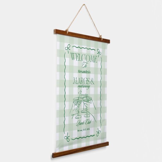 Tapisserie Suspendue Marges Et Bachelorette De Mariage (Angulaire)