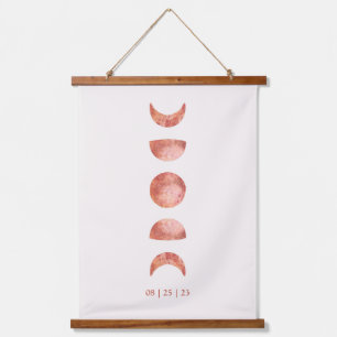 Tapisserie Suspendue Mariage de la phase de la lune de terre cuite accr