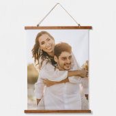 Tapisserie Suspendue Mariage de script Delicate Vows Anniversaire 2 Pho (Recto)