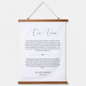 Tapisserie Suspendue Mariage de script Delicate Vows Anniversaire 2 Pho (Recto 2)