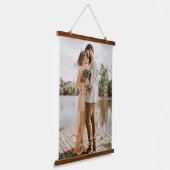 Tapisserie Suspendue Mariage photo de script personnalisé simple (Angulaire)