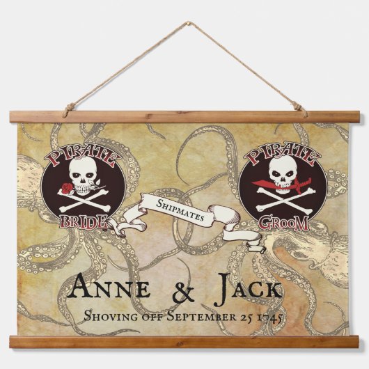 Tapisserie Suspendue Mariage pirate (Devant)