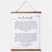 Tapisserie Suspendue Mariage Vows Anniversaire 2 Photo (Recto 2)