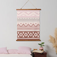 Maroon Rouge Mauve Bleu rose Taupe Beige Tribal Ar