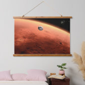 Tapisserie Suspendue Mars Science Laboratory approchant Mars. (Chambre à coucher)