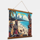 Tapisserie Suspendue Masai Trades men Tapestry (Angulaire)