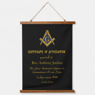 Tapisserie Suspendue Mason Master Freemason Lodge Mason
