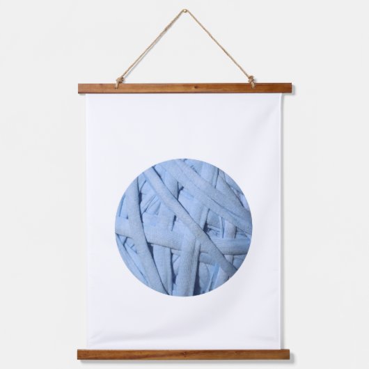 Tapisserie Suspendue Matière en coton bleu Texture (Recto)