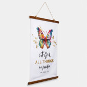 Tapisserie Suspendue Matthieu 19:26 Tout est possible papillon (Angulaire)