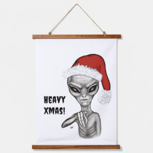 Tapisserie Suspendue Mauvais Alien, Lourds Noël !