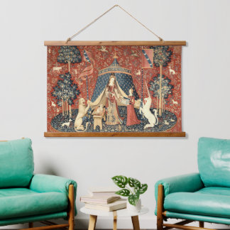 Tapisserie Suspendue Médiéval La Dame Et La Licorne (1484 - 1500)