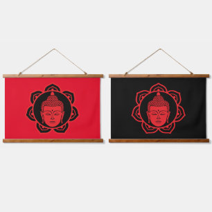 Tapisserie Suspendue Méditation de la tête de bouddha