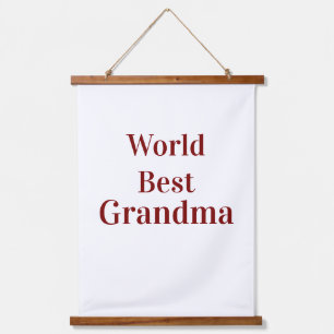 Tapisserie Suspendue Meilleure grand-mère du monde grands-parents grand