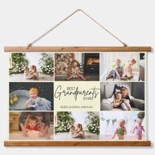 Tapisserie Suspendue Meilleurs Grands-parents Evers 8 Photo Beige