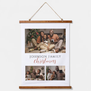 Tapisserie Suspendue Mémoire de Noël en famille à 3 photos