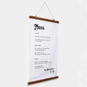 Tapisserie Suspendue Menu Retro les années 70 Mariage Suspendu Tapisser (Angulaire)