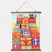 Tapisserie Suspendue Meow Gift Birthday Tower (Recto)