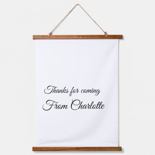 Tapisserie Suspendue merci de venir ajouter un message texte (Recto)