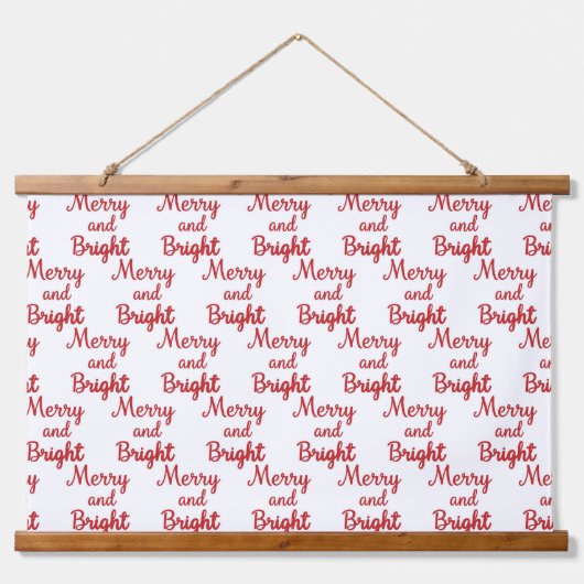 Tapisserie Suspendue merry and bright seamless (Devant)