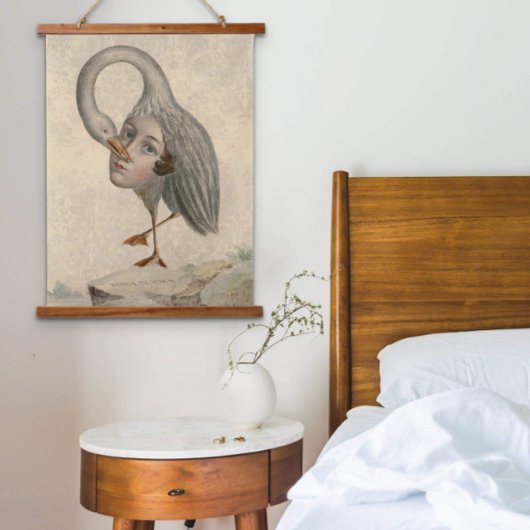 Tapisserie Suspendue Merveilleusement étrange Antique Bird