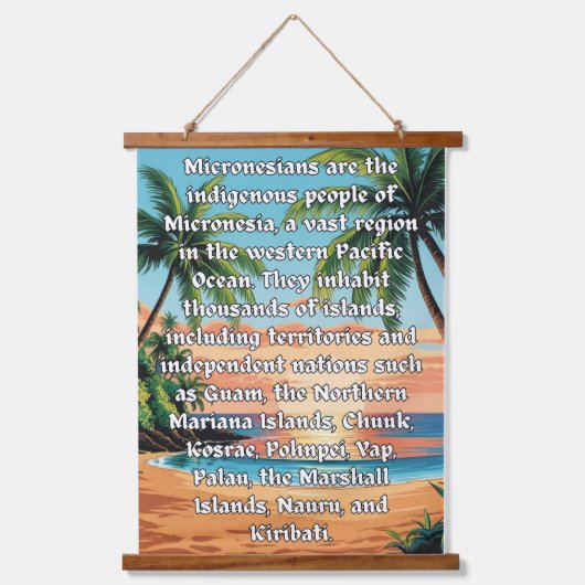 Tapisserie Suspendue Micronésiens : Nous sommes un (Recto)