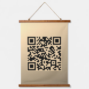 Tapisserie Suspendue Modèle de code QR instantanément modifiable Faux