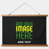 TAPISSERIE SUSPENDUE MODÈLE DE TEXTE D'IMAGE NOIRE SIMPLE ET MODERNE (Recto 2)