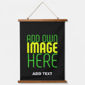 TAPISSERIE SUSPENDUE MODÈLE DE TEXTE D'IMAGE NOIRE SIMPLE ET MODERNE (Recto 3)