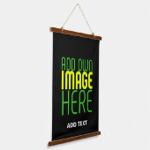 TAPISSERIE SUSPENDUE MODÈLE DE TEXTE D'IMAGE NOIRE SIMPLE ET MODERNE (Angulaire)