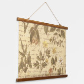 Tapisserie Suspendue Modèle végétal vintage (Angulaire)