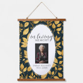 Tapisserie Suspendue Modern In Loving Memory Foam Board with Photo (Recto)