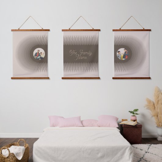 Tapisserie Suspendue ModernAbstract Ripple Boho Personalized (Chambre à coucher)