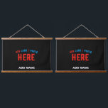 TAPISSERIE SUSPENDUE MODERNE ET MODERNE PERSONNALISABLE NOIR VÉRIFIÉ<br><div class="desc">VOUS POUVEZ CHANGER,  REDIMENSIONNER OU AJOUTER LOGO,  PHOTO,  TEXTE ET COULEURS COMME VOUS LE SOUHAITEZ.MERCI.</div>