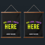 TAPISSERIE SUSPENDUE MODERNE ET MODERNE PERSONNALISABLE NOIR VÉRIFIÉ<br><div class="desc">VOUS POUVEZ CHANGER,  REDIMENSIONNER OU AJOUTER LOGO,  PHOTO,  TEXTE ET COULEURS COMME VOUS LE SOUHAITEZ.MERCI.</div>