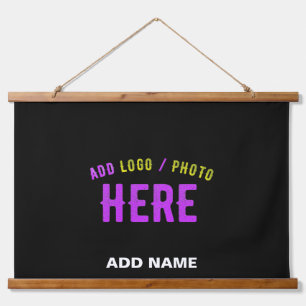 TAPISSERIE SUSPENDUE MODERNE ET MODERNE PERSONNALISABLE NOIR VÉRIFIÉ