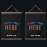 TAPISSERIE SUSPENDUE MODERNE ET MODERNE PERSONNALISABLE NOIR VÉRIFIÉ<br><div class="desc">VOUS POUVEZ CHANGER,  REDIMENSIONNER OU AJOUTER LOGO,  PHOTO,  TEXTE ET COULEURS COMME VOUS LE SOUHAITEZ.MERCI.</div>