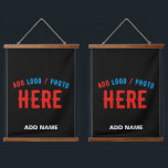 TAPISSERIE SUSPENDUE MODERNE ET MODERNE PERSONNALISABLE NOIR VÉRIFIÉ<br><div class="desc">VOUS POUVEZ CHANGER,  REDIMENSIONNER OU AJOUTER LOGO,  PHOTO,  TEXTE ET COULEURS COMME VOUS LE SOUHAITEZ.MERCI.</div>