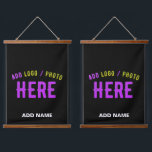TAPISSERIE SUSPENDUE MODERNE ET MODERNE PERSONNALISABLE NOIR VÉRIFIÉ<br><div class="desc">VOUS POUVEZ CHANGER,  REDIMENSIONNER OU AJOUTER LOGO,  PHOTO,  TEXTE ET COULEURS COMME VOUS LE SOUHAITEZ.MERCI.</div>