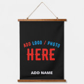 TAPISSERIE SUSPENDUE MODERNE ET MODERNE PERSONNALISABLE NOIR VÉRIFIÉ (Recto 2)