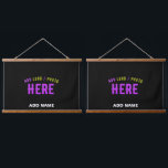 TAPISSERIE SUSPENDUE MODERNE ET MODERNE PERSONNALISABLE NOIR VÉRIFIÉ<br><div class="desc">VOUS POUVEZ CHANGER,  REDIMENSIONNER OU AJOUTER LOGO,  PHOTO,  TEXTE ET COULEURS COMME VOUS LE SOUHAITEZ.MERCI.</div>