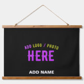 TAPISSERIE SUSPENDUE MODERNE ET MODERNE PERSONNALISABLE NOIR VÉRIFIÉ (Recto 2)