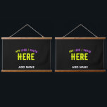 TAPISSERIE SUSPENDUE MODERNE ET MODERNE PERSONNALISABLE NOIR VÉRIFIÉ<br><div class="desc">VOUS POUVEZ CHANGER,  REDIMENSIONNER OU AJOUTER LOGO,  PHOTO,  TEXTE ET COULEURS COMME VOUS LE SOUHAITEZ.MERCI.</div>