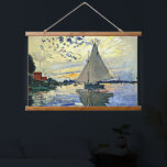 Tapisserie Suspendue Monet - Voilier au Petit Gennevilliers<br><div class="desc">Claude Monet célèbre peinture,  Sailboat au Petit Gennevilliers.</div>