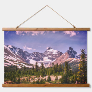 Tapisserie Suspendue Montagnes alpines panoramiques de l'Alberta