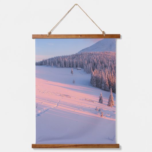 Tapisserie Suspendue Montagnes neigeuses (Recto)